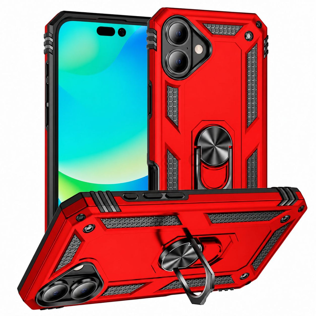 Anti-Drop Hybrid Case for Samsung Galaxy A07 - Red