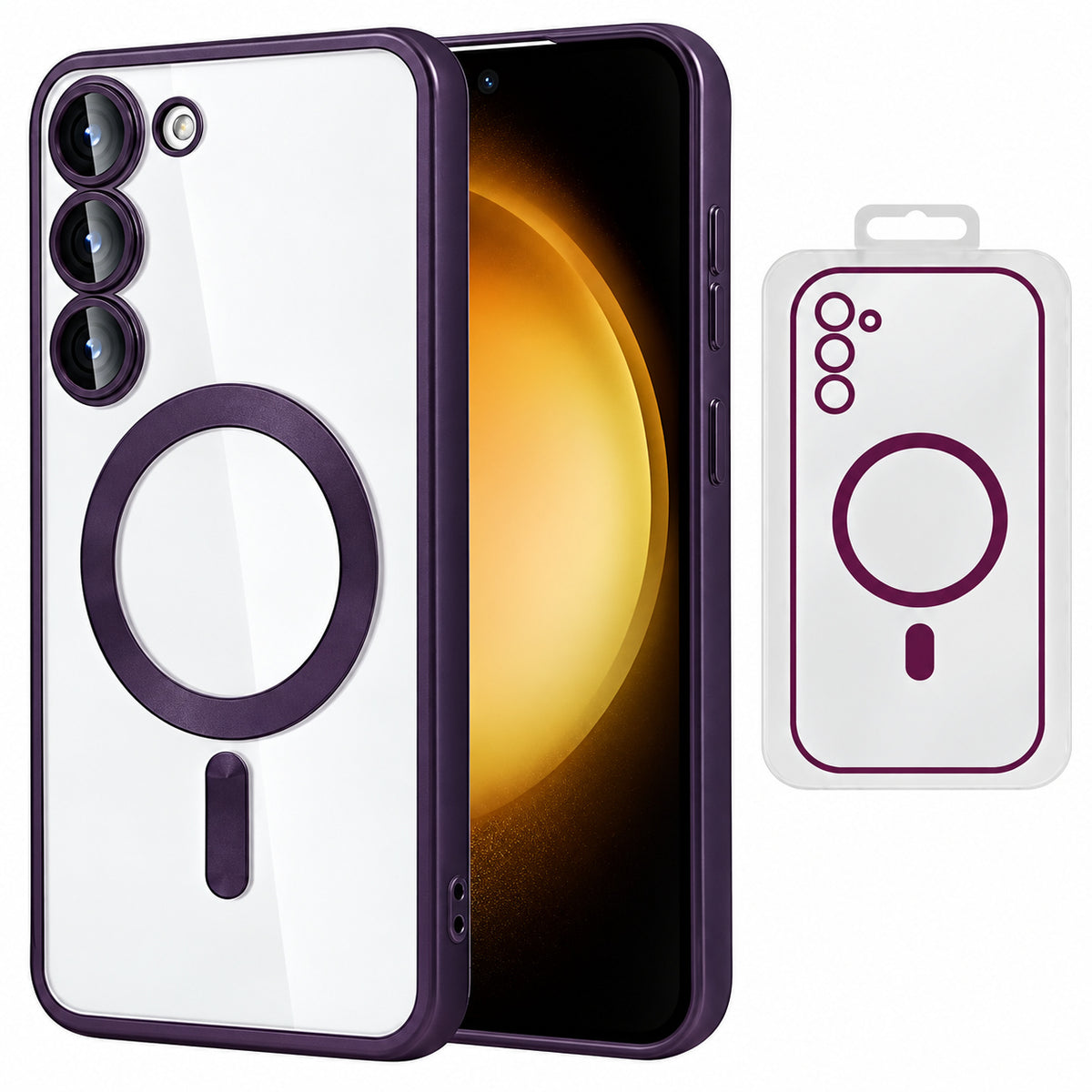 Electro Matt Magsafe Case for Samsung Galaxy S26 FE - Purple