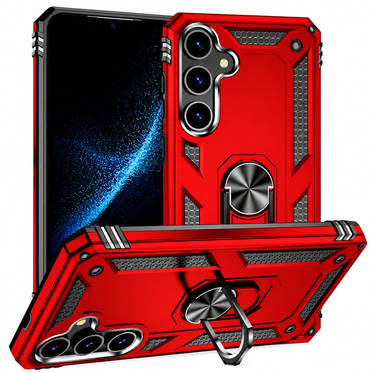Anti-Drop Hybrid Case for Samsung Galaxy A57 - Red