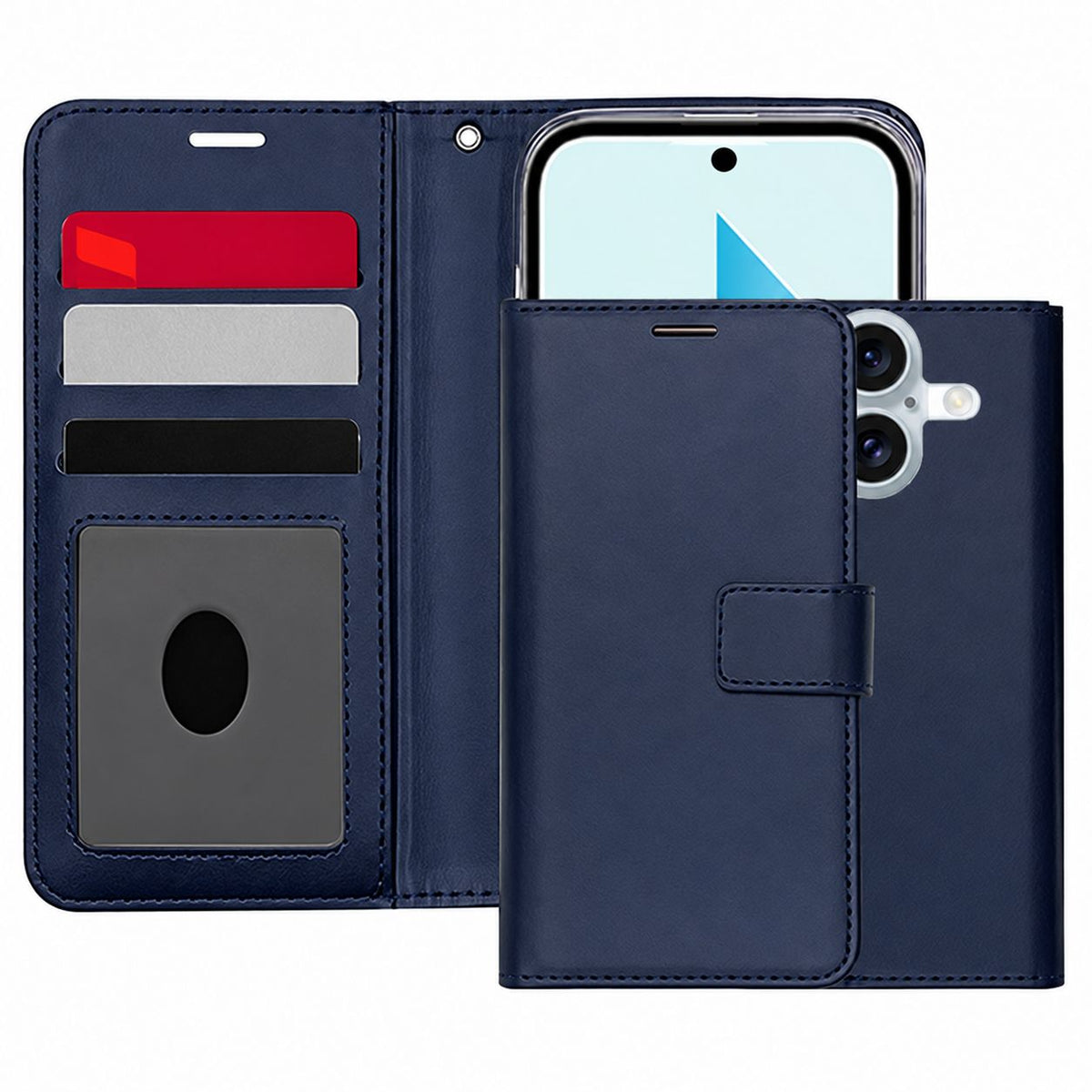 Photo ID Wallet for Samsung Galaxy A07 - Navy