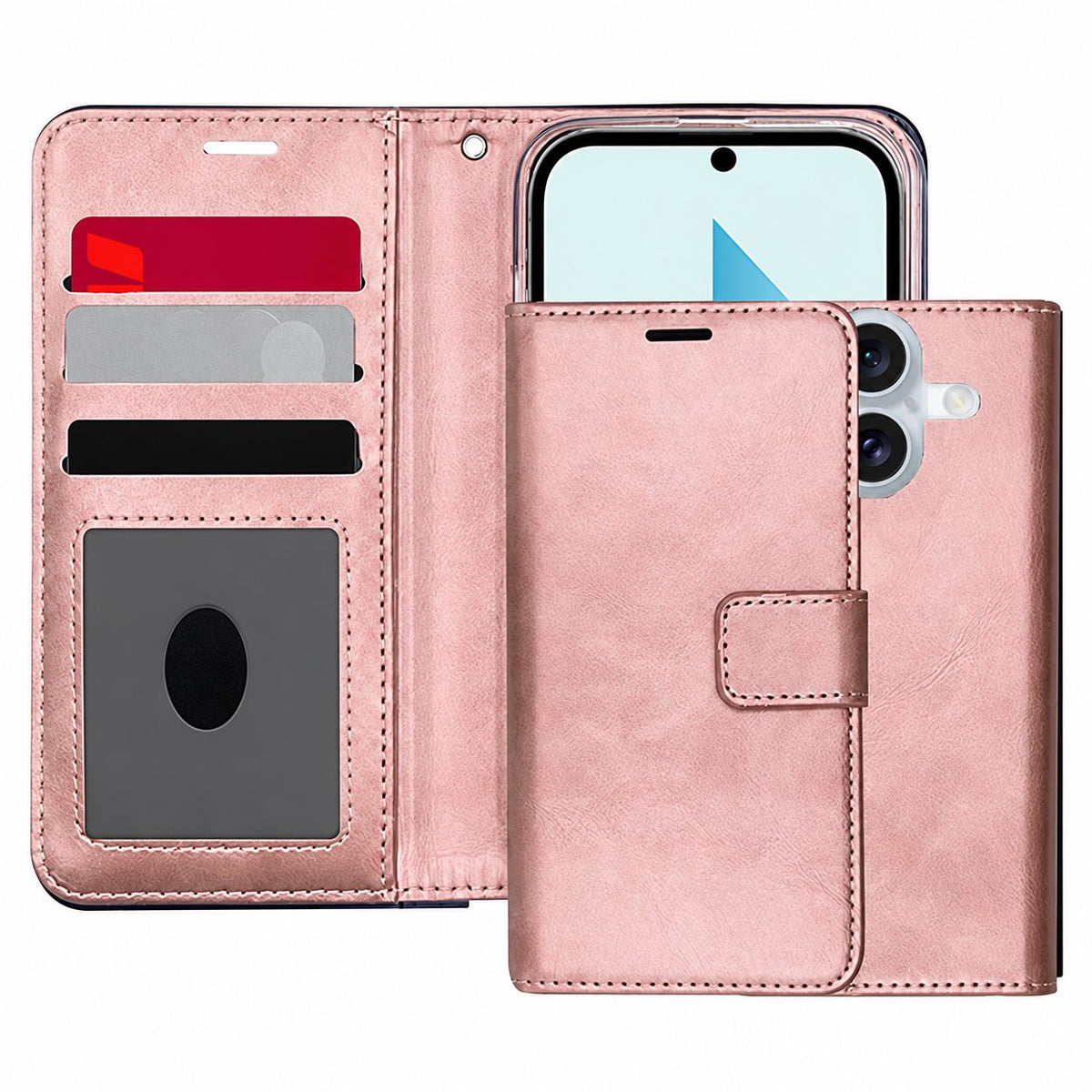 Photo ID Wallet for Samsung Galaxy A07 - Rose Gold
