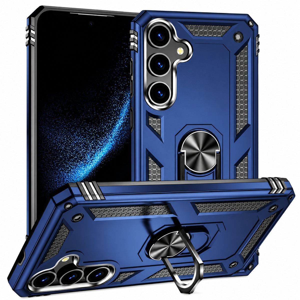 Anti-Drop Hybrid Case for Samsung Galaxy A37 - Navy