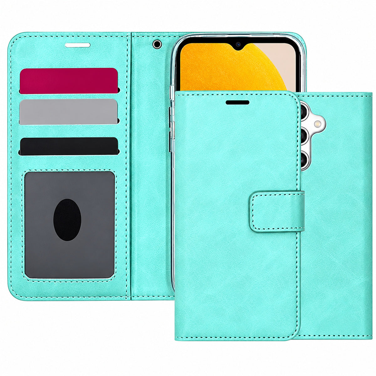 Photo ID Wallet for Samsung Galaxy S23 FE - Teal