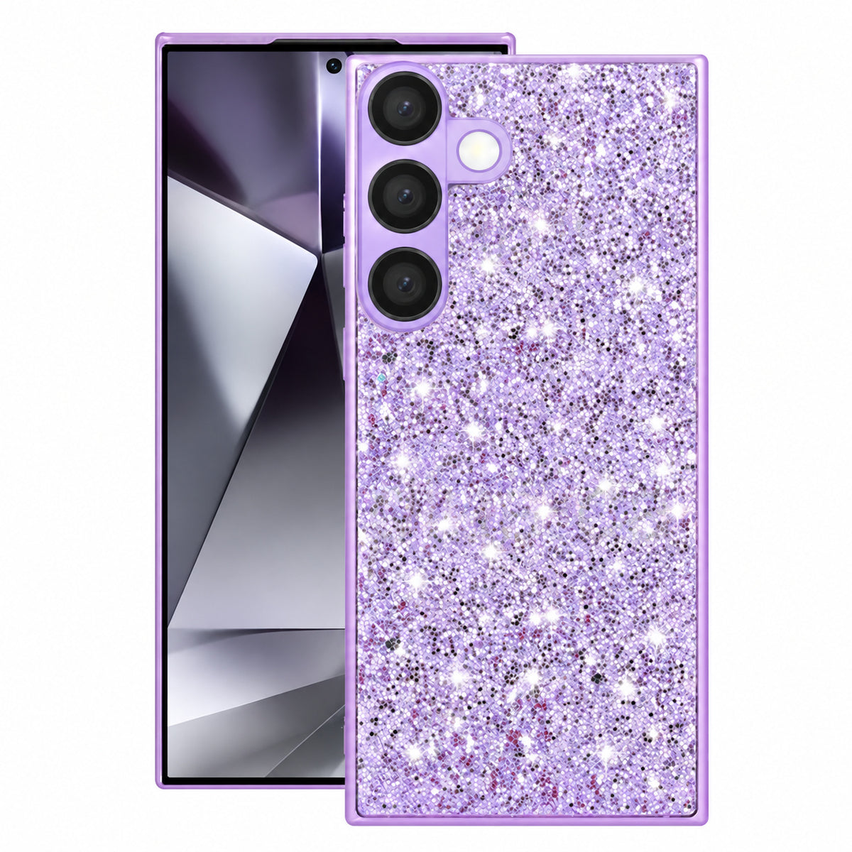 Luxury Rhinestone Case for Samsung Galaxy S25 Plus - Light Purple
