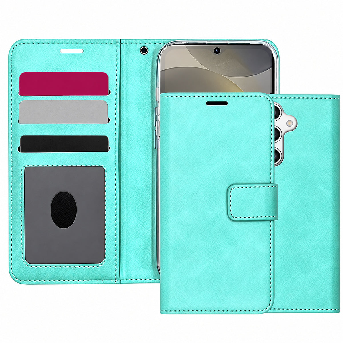 Photo ID Wallet for Samsung Galaxy A57 - Teal