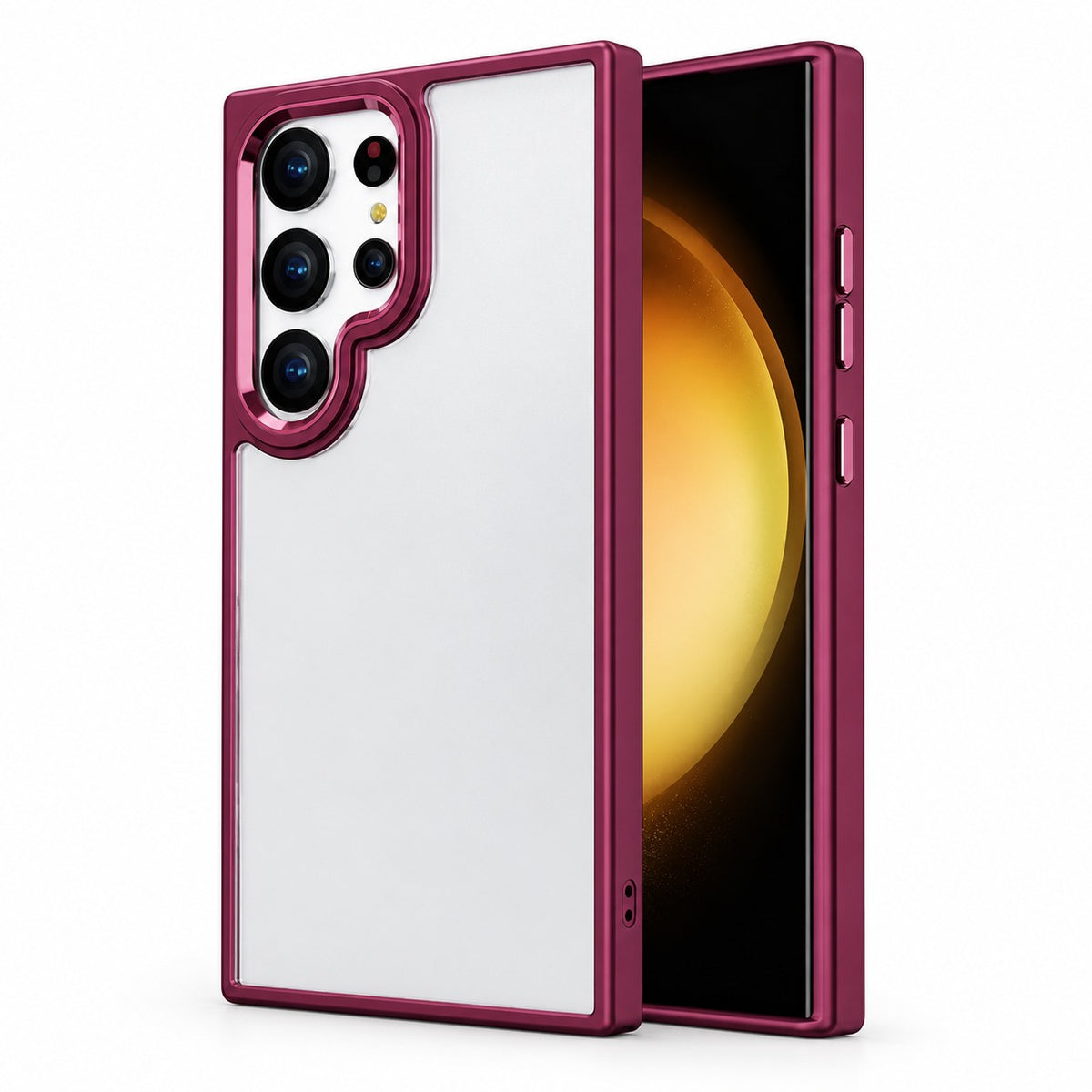 Matt Ultra-Hybrid Case for Samsung Galaxy S24 Ultra - Wine