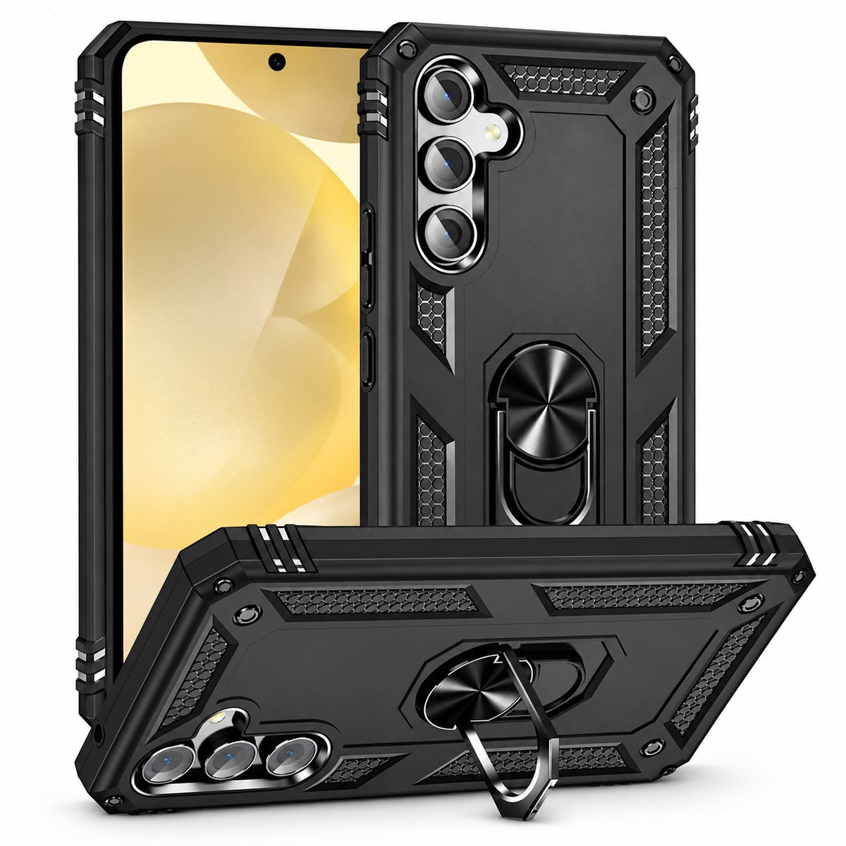 Anti-Drop Hybrid Case for Samsung Galaxy S24 FE - Black