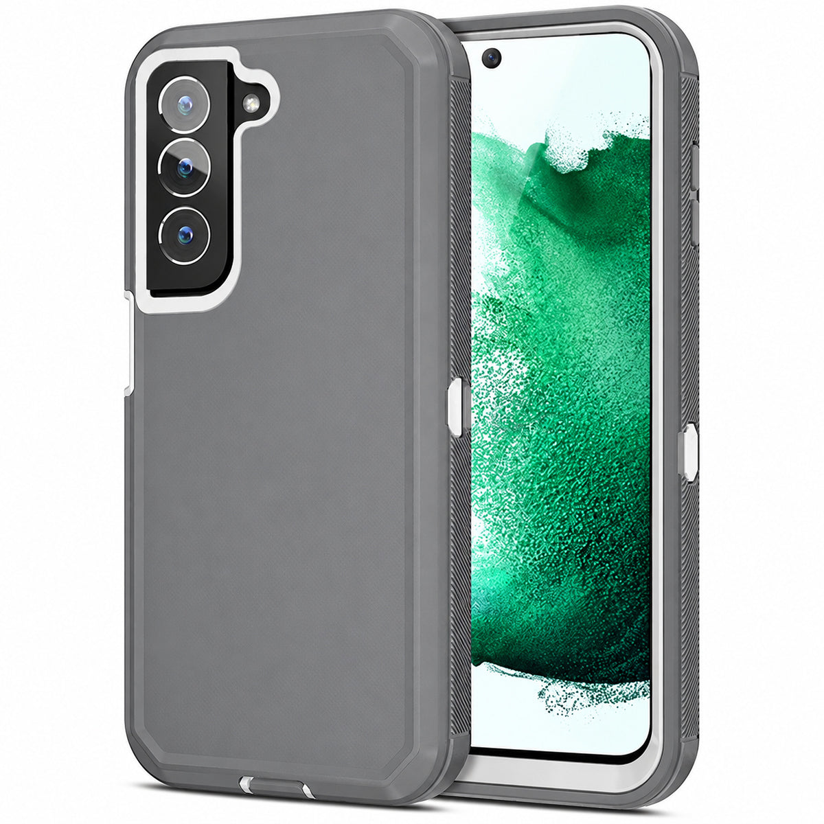 Triple Protection Case for Samsung Galaxy S23 - Grey