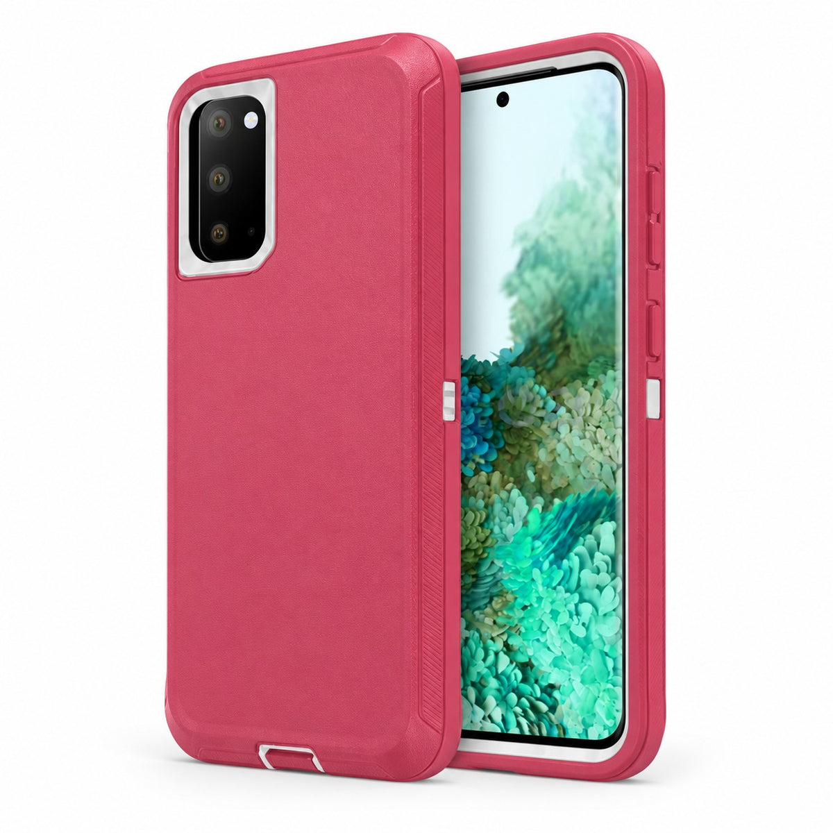 Triple Protection Case for Samsung Galaxy S20 - Hot Pink