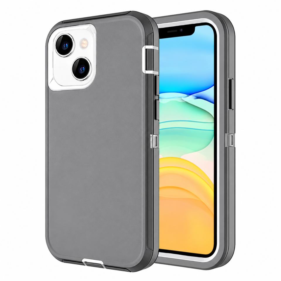 Triple Protection Case for Apple iPhone 13 Mini/12 Mini - Grey