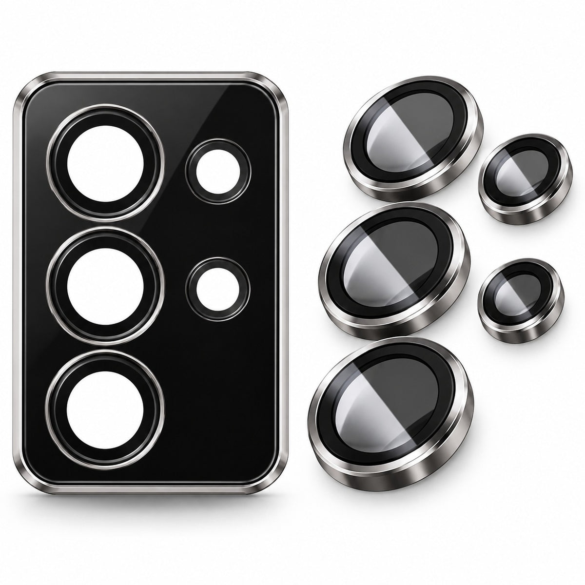 Camera Ring Protector for Samsung Galaxy S24 Ultra - Black