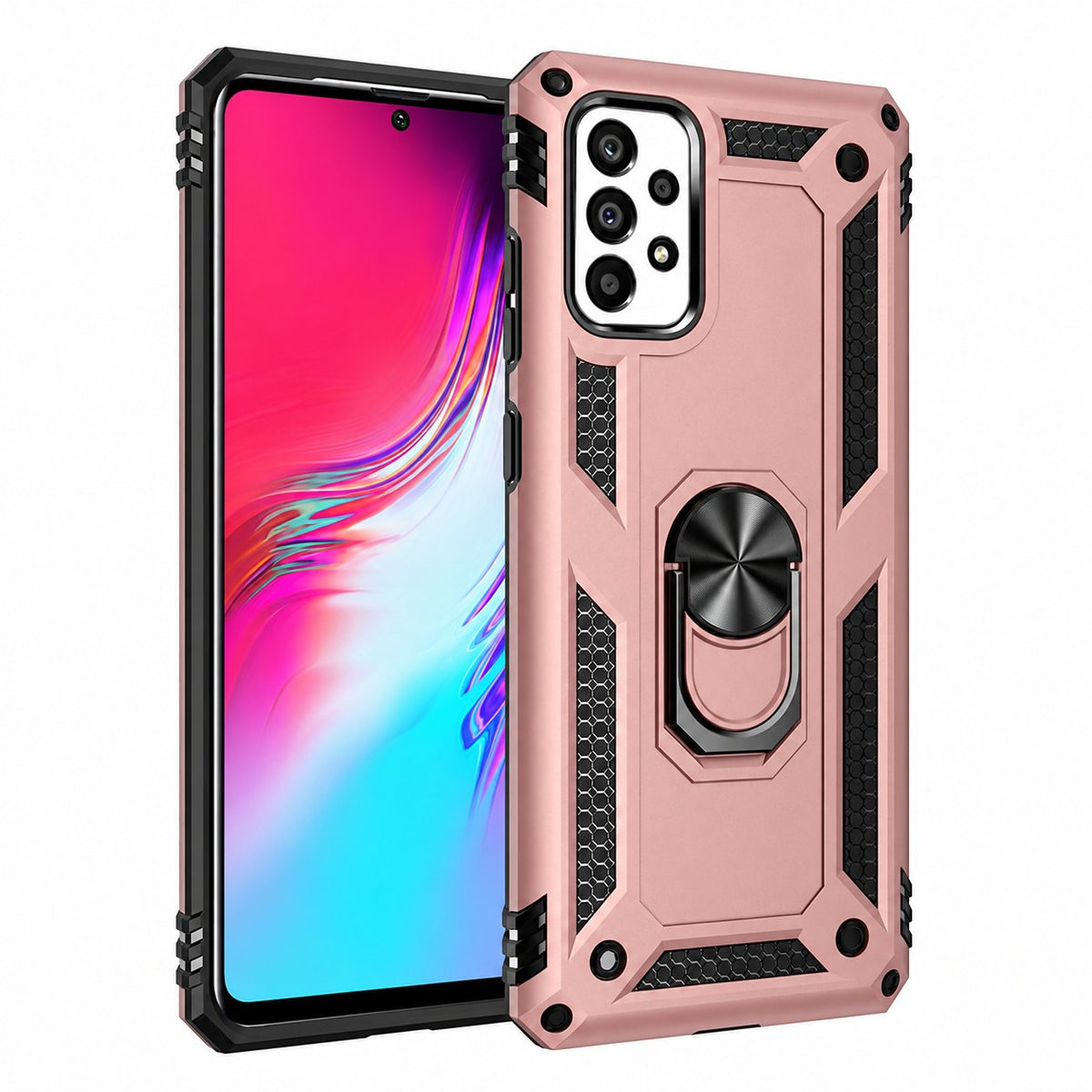 Anti-Drop Hybrid Case for Samsung Galaxy A33 5G - Rose Gold