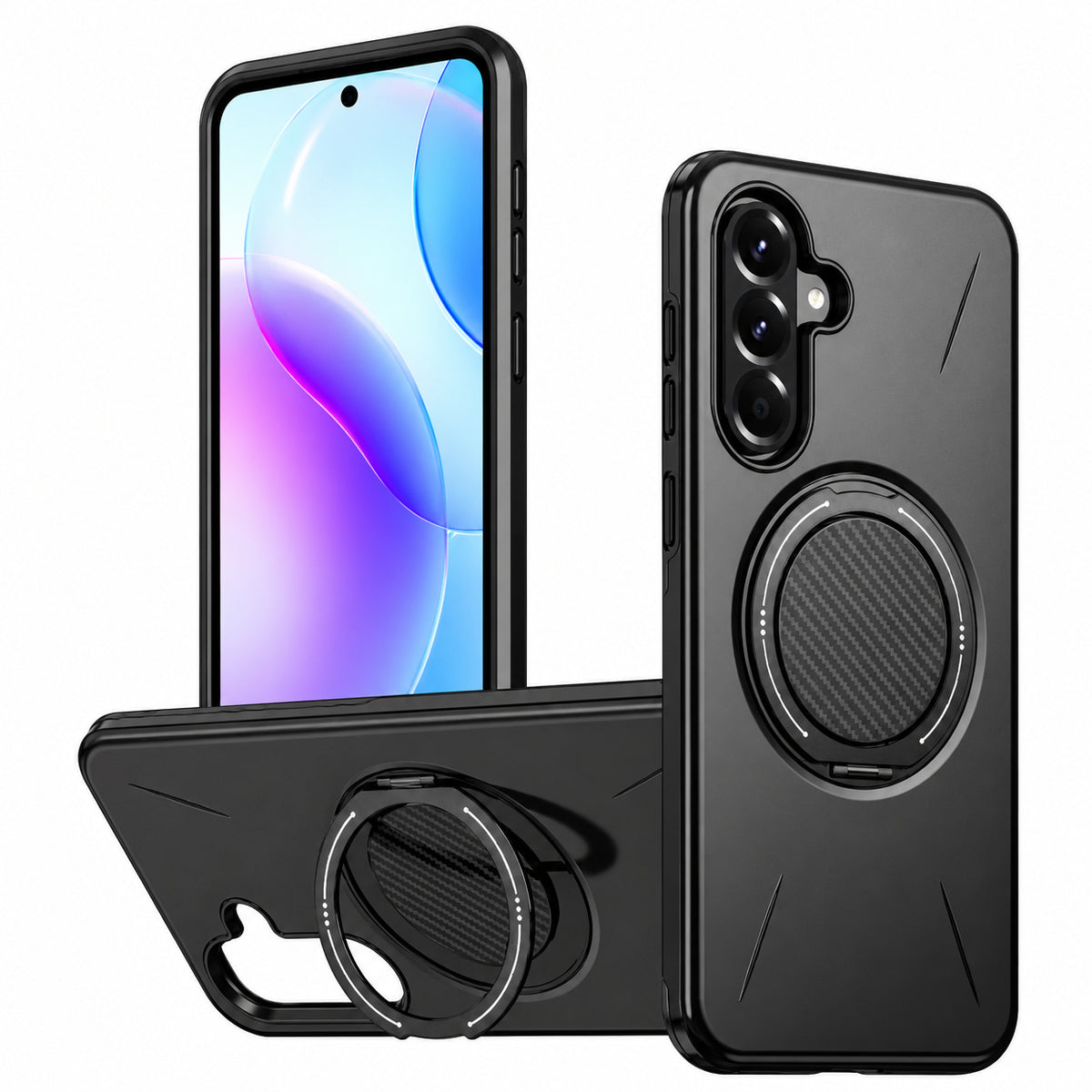 MagSafe Forge Ring Case Samsung Galaxy A37 - Black