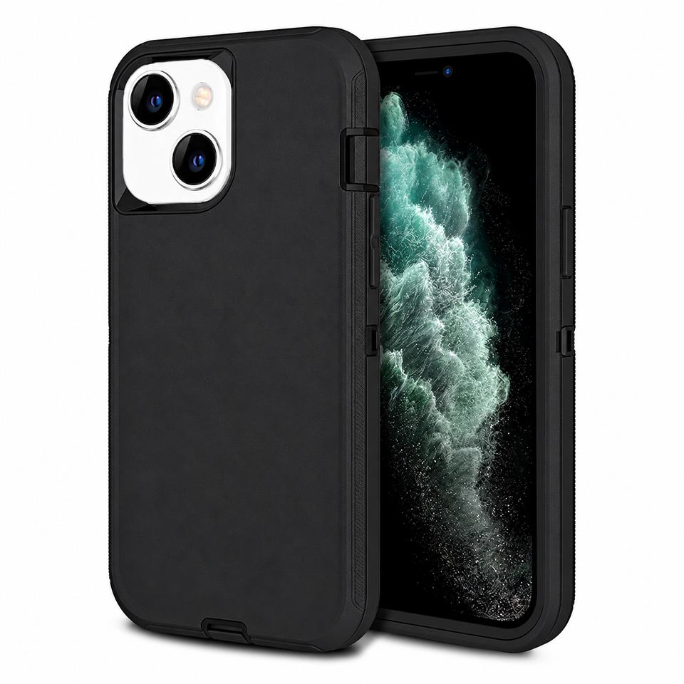 Triple Protection Case for Apple iPhone 13 Mini/12 Mini - Black