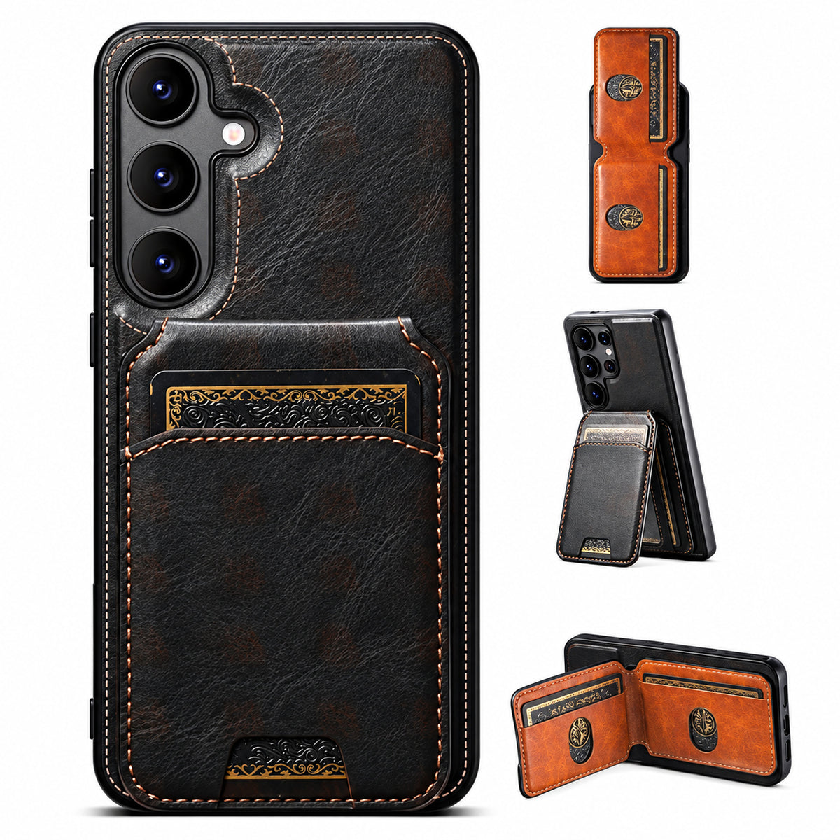 Stealth Wallet Case for Samsung Galaxy S25 FE - Black