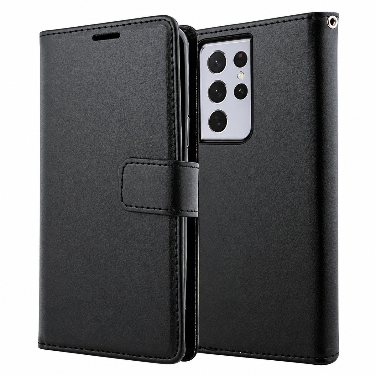 Photo ID Wallet for Samsung Galaxy S21 Ultra - Black