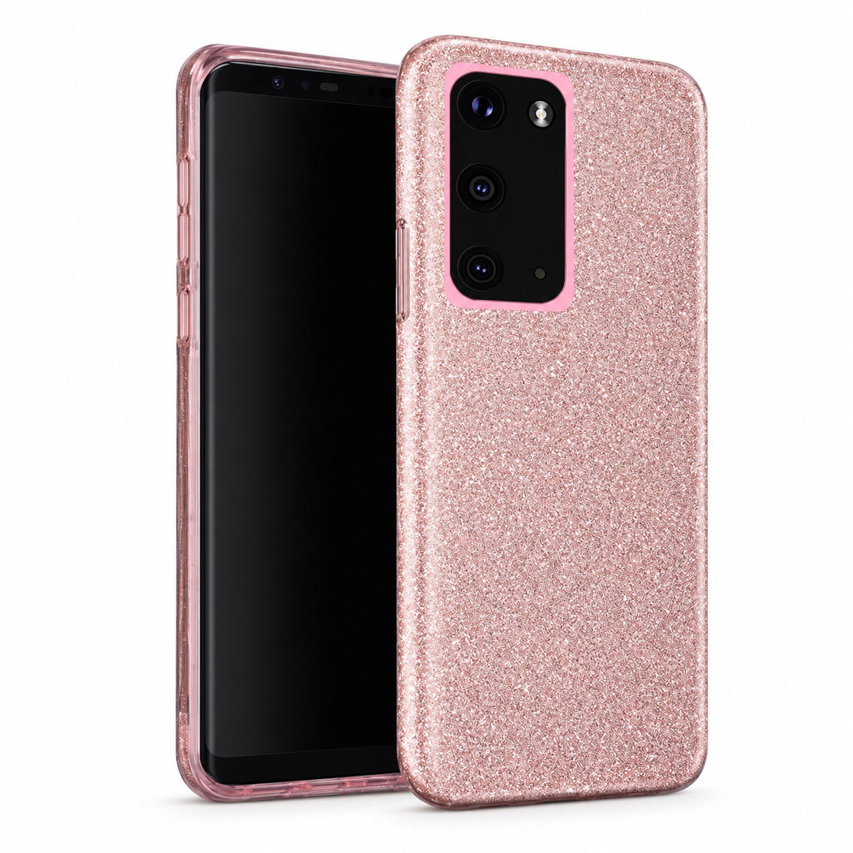 3-in-1 Glitter for Samsung Galaxy S24 Ultra - Rose Gold