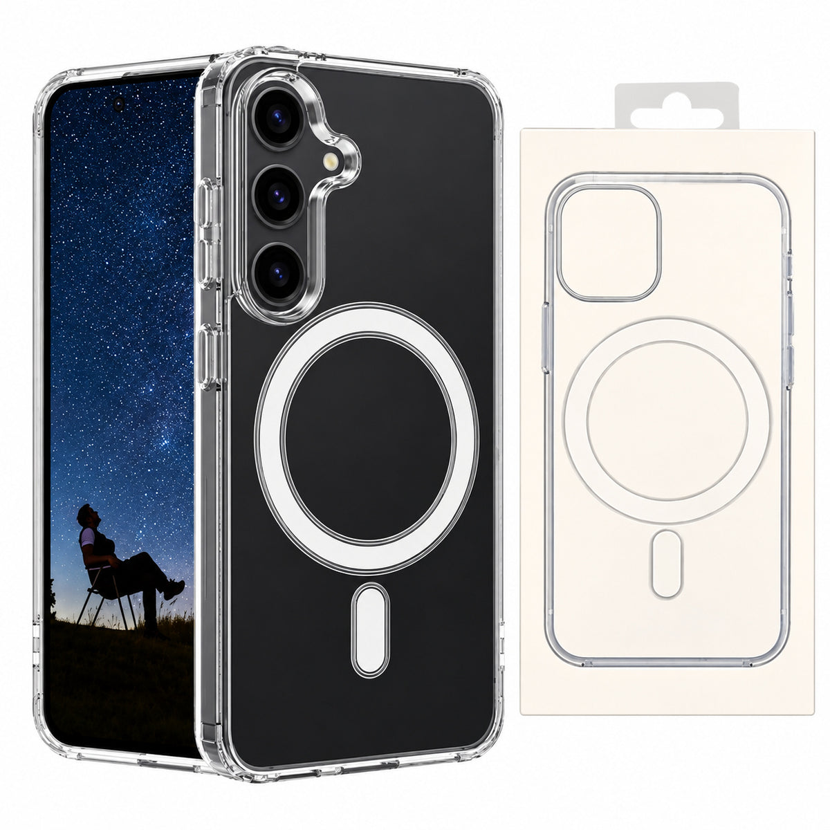 Transparent Magsafe Case for Samsung Galaxy S24 - Clear