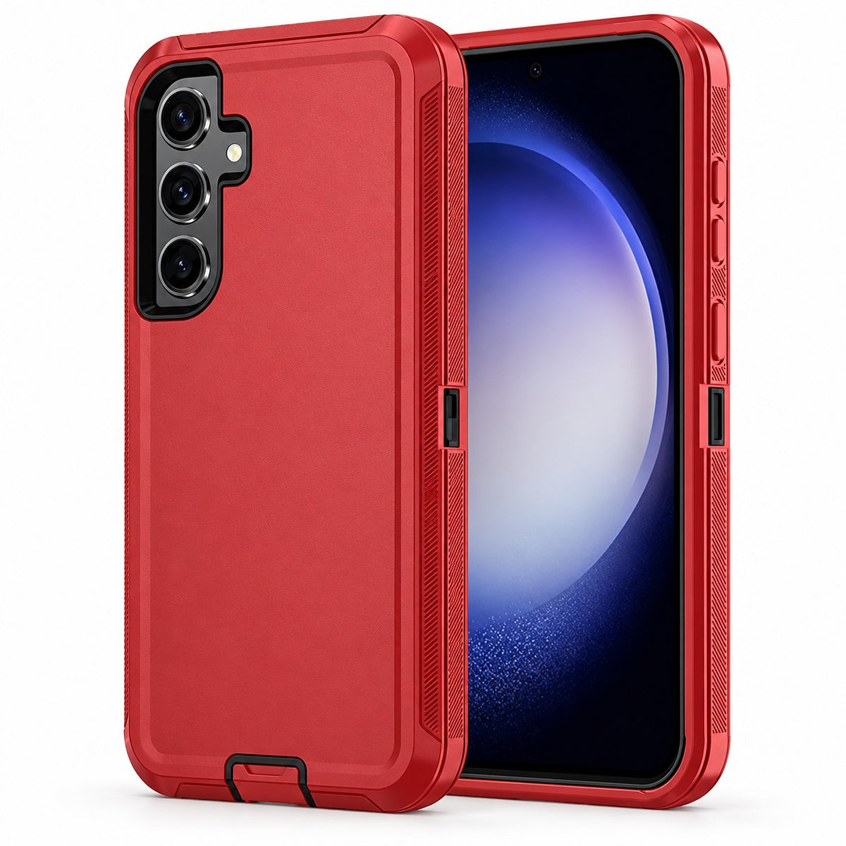 Triple Protection Case for Samsung Galaxy S24 FE - Red