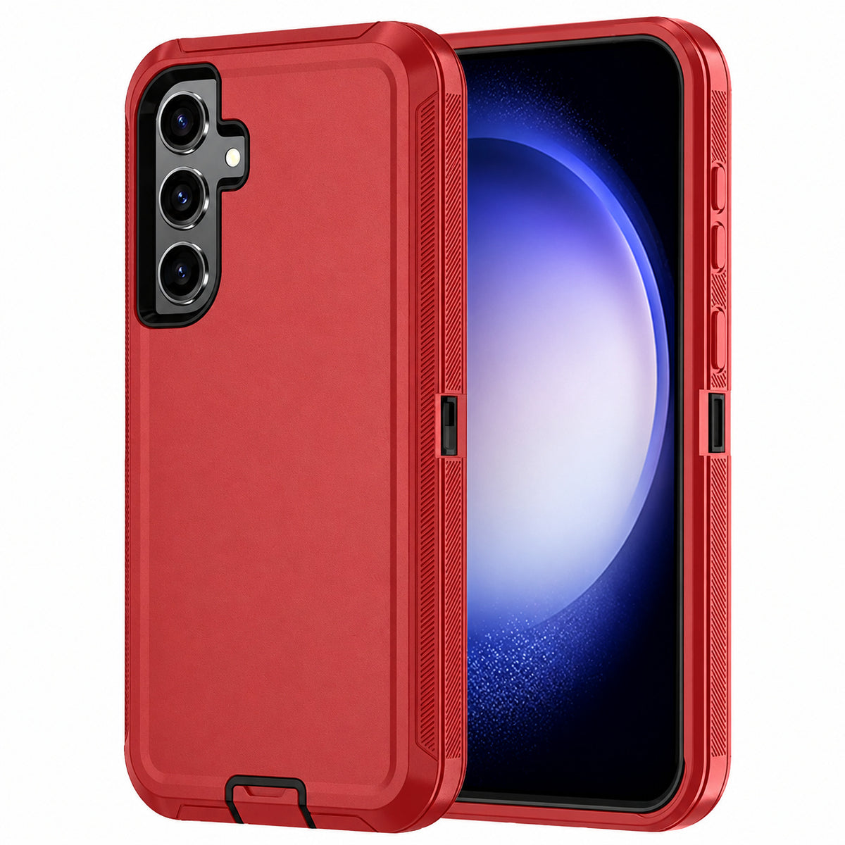 Triple Protection Case for Samsung Galaxy A37 - Red