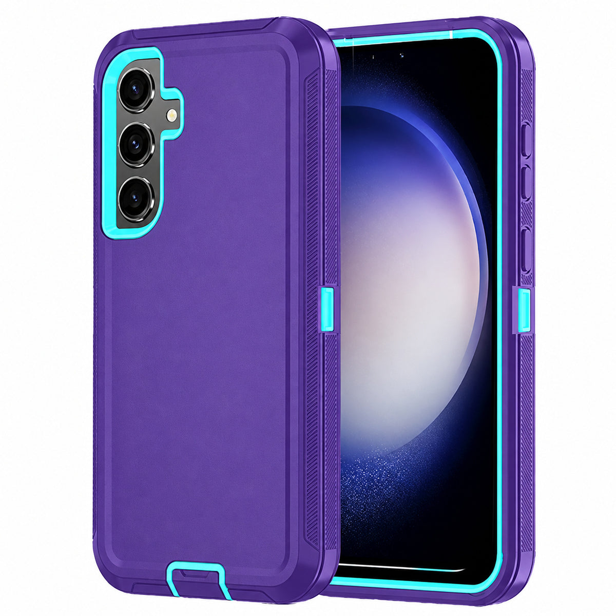 Triple Protection Case for Samsung Galaxy A35 5G - Purple