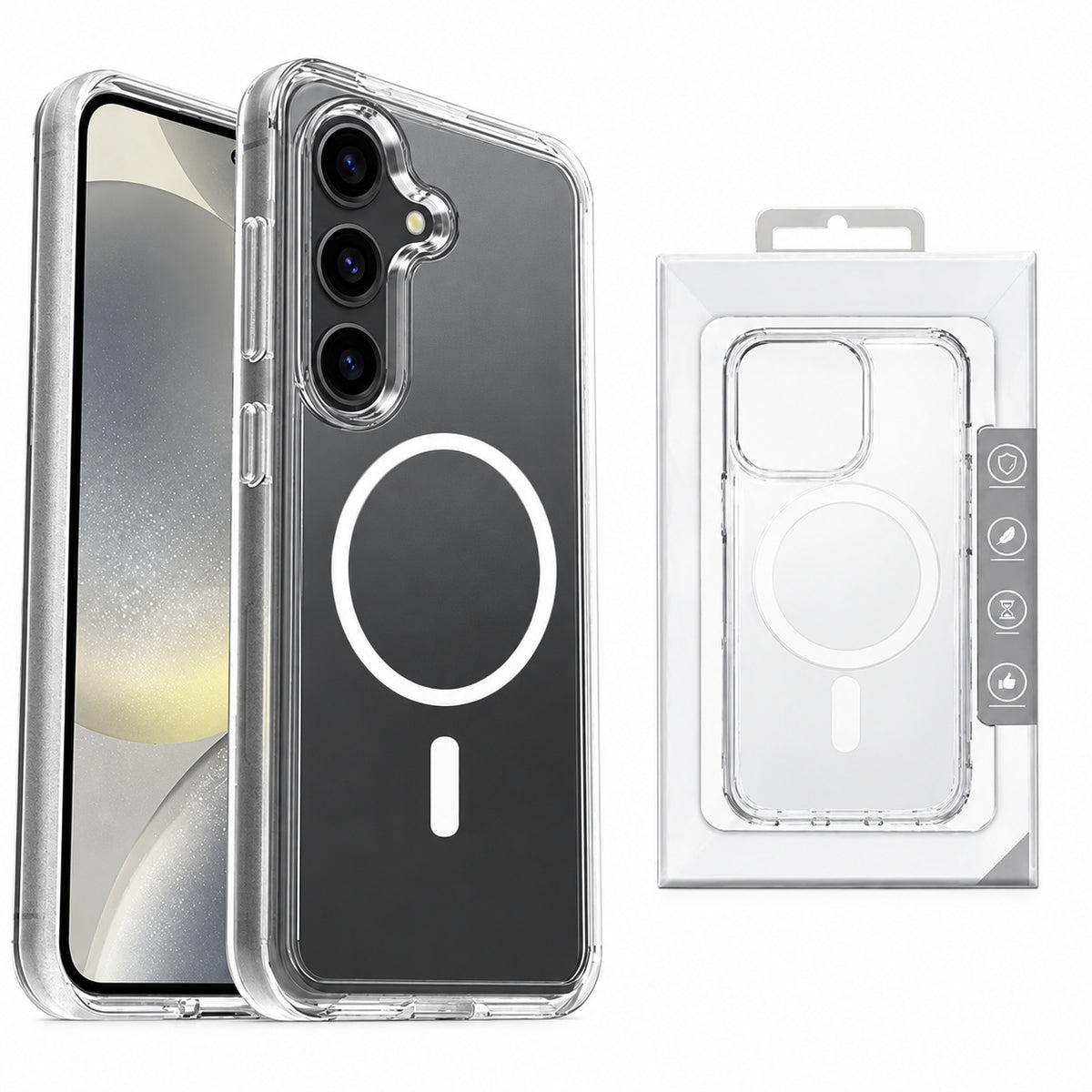 Premium Magsafe Symm Case for Samsung Galaxy S25 FE - Clear