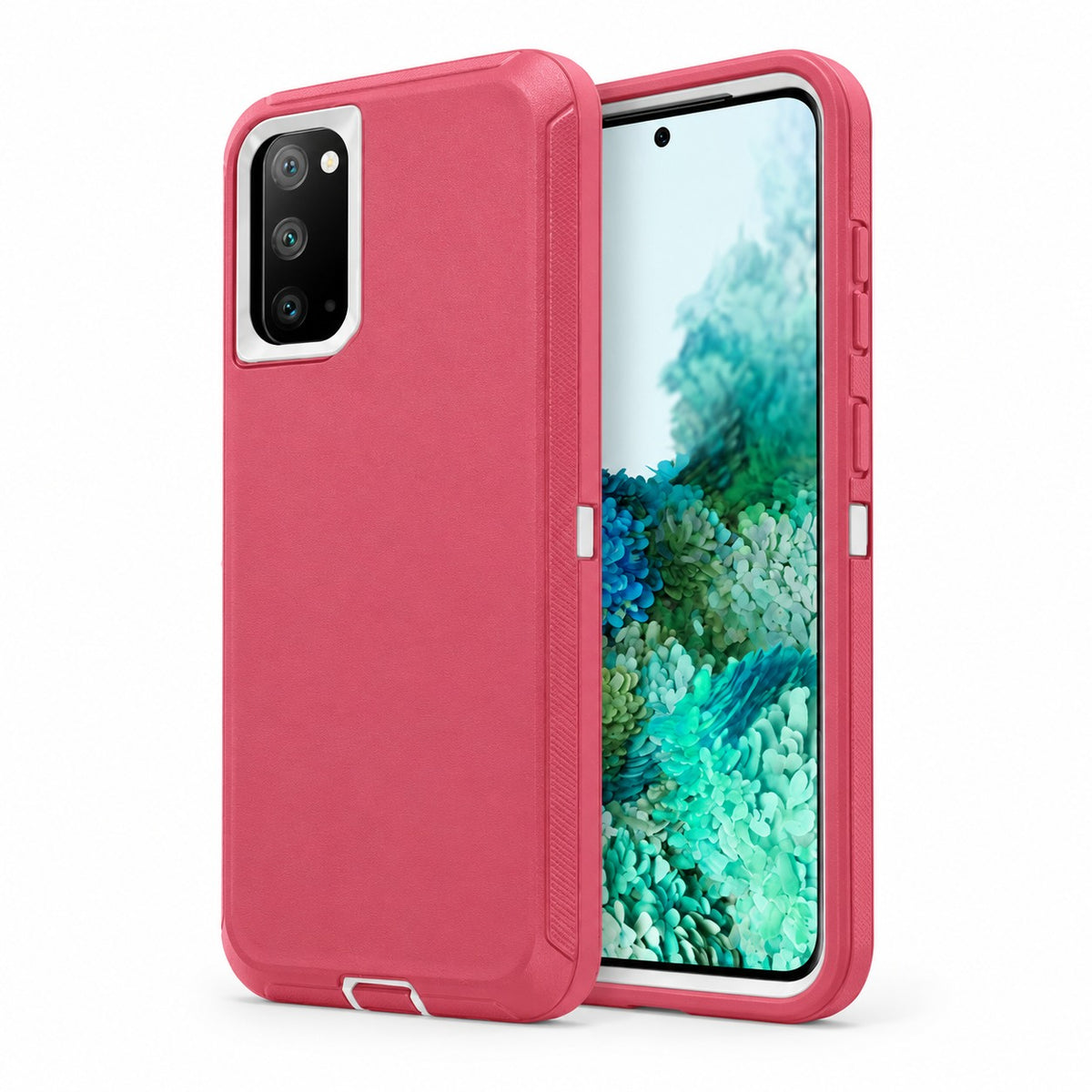 Triple Protection Case for Samsung Galaxy S20 Ultra - Hot Pink