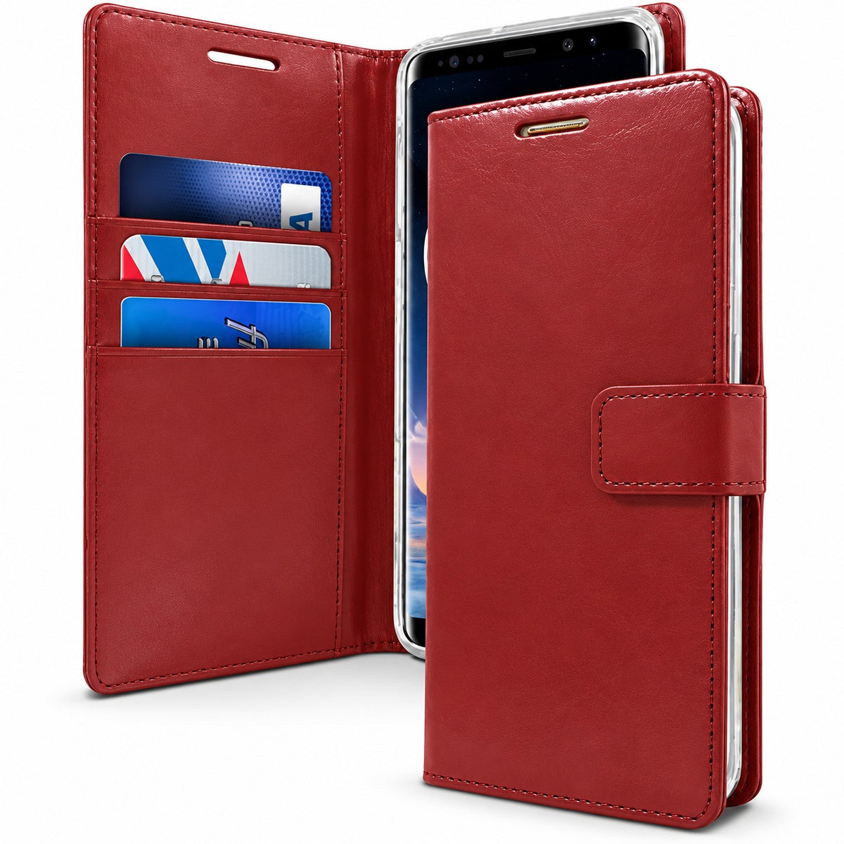 BlueMoon Diary (Goospery) for Samsung Galaxy S24 Ultra - Wine