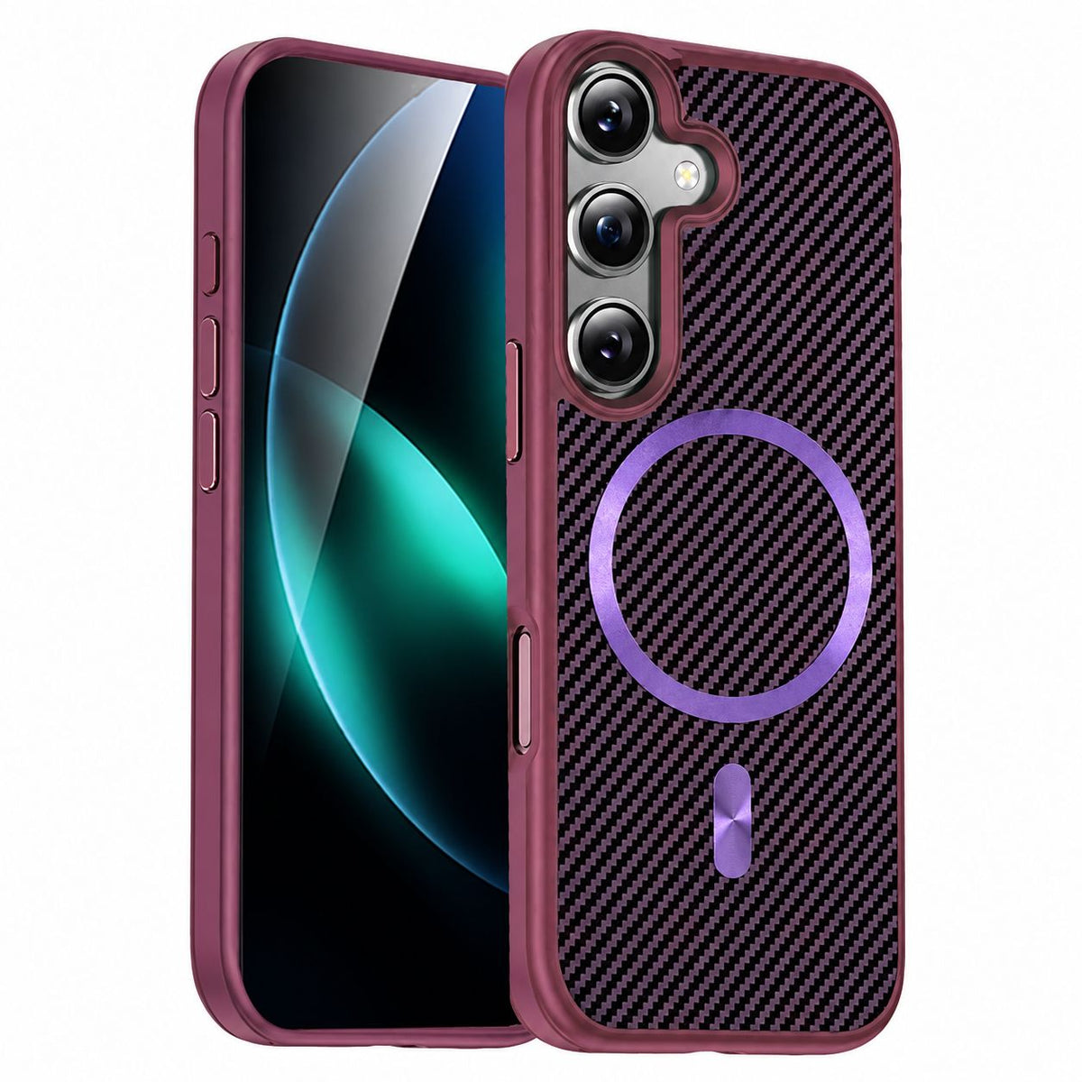 MagSafe Carbon Elite Case Samsung Galaxy A07 - Purple