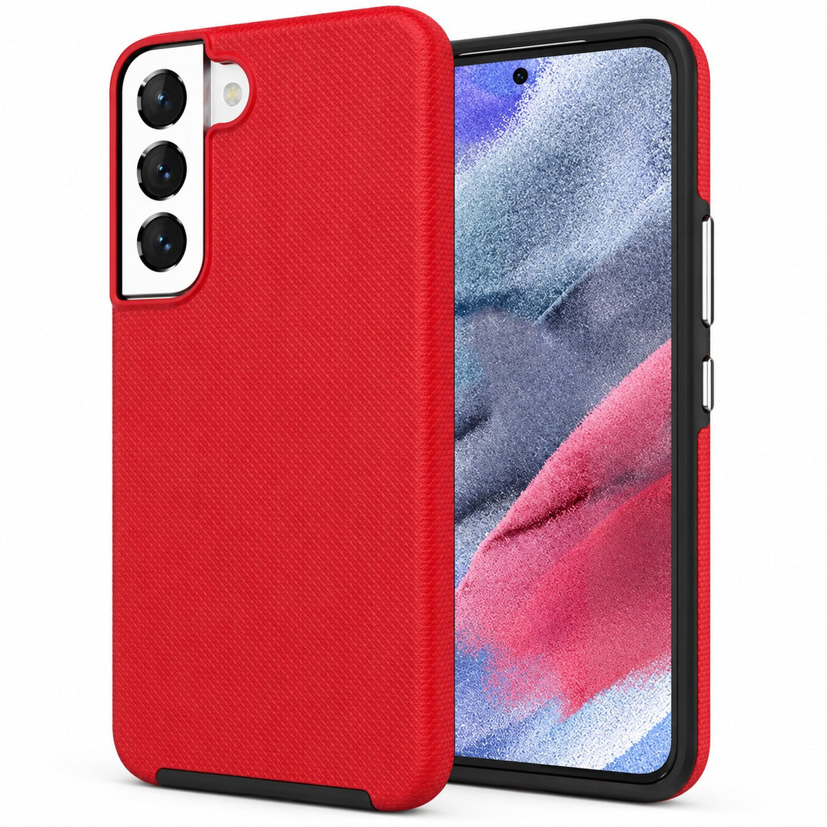 Dotted Comm Case for Samsung Galaxy S22 Plus - Red