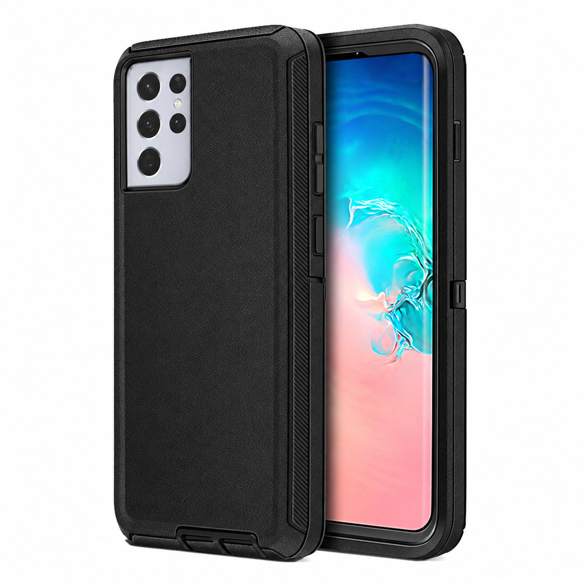 Triple Protection Case for Samsung Galaxy S21 Ultra - Black