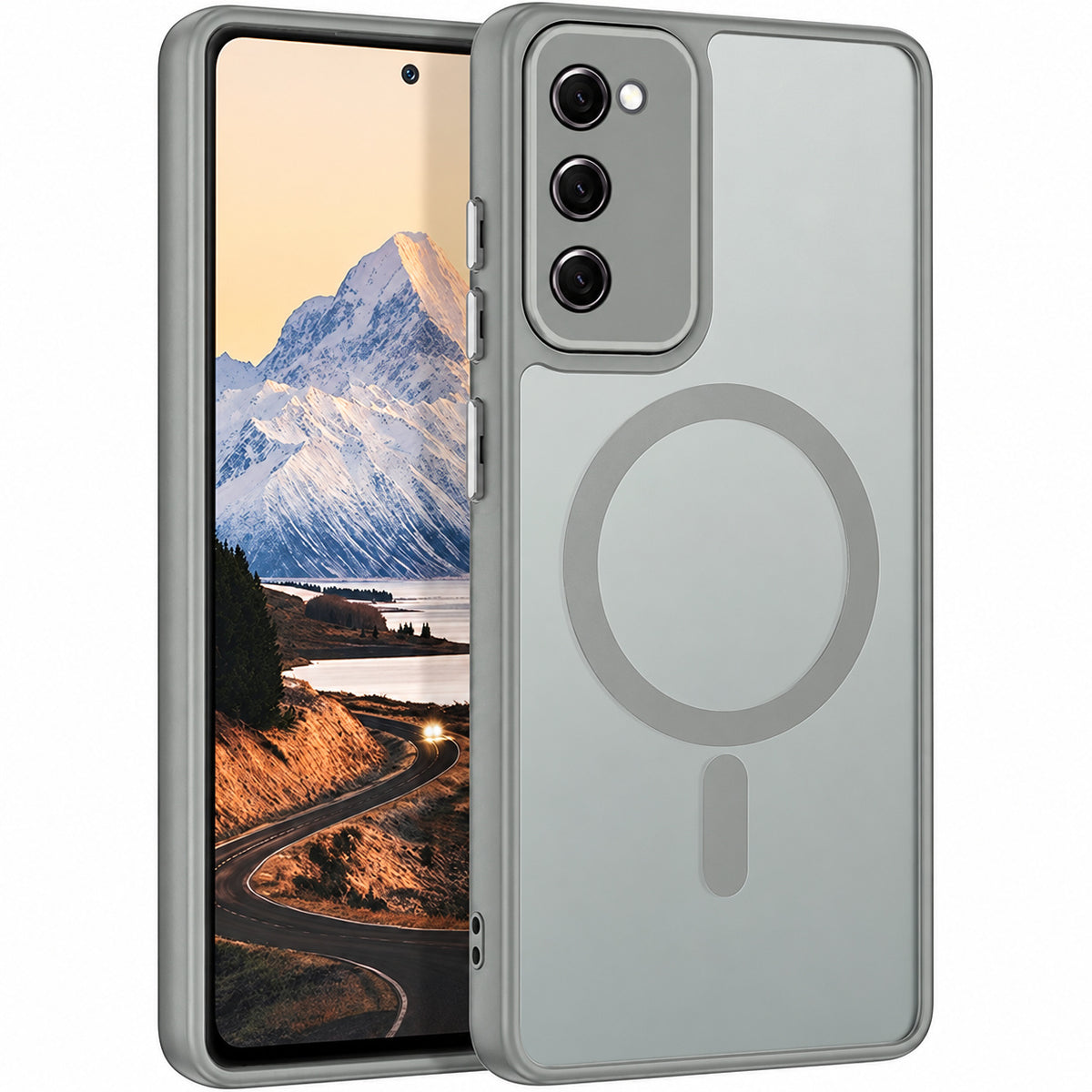 Matt Rubberized Magsafe Case for Samsung Galaxy S20 FE - Grey