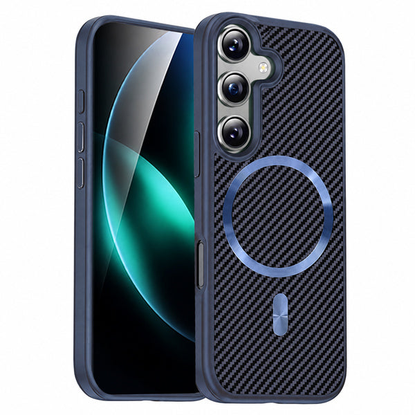 MagSafe Carbon Elite Case Samsung Galaxy A18 - Blue