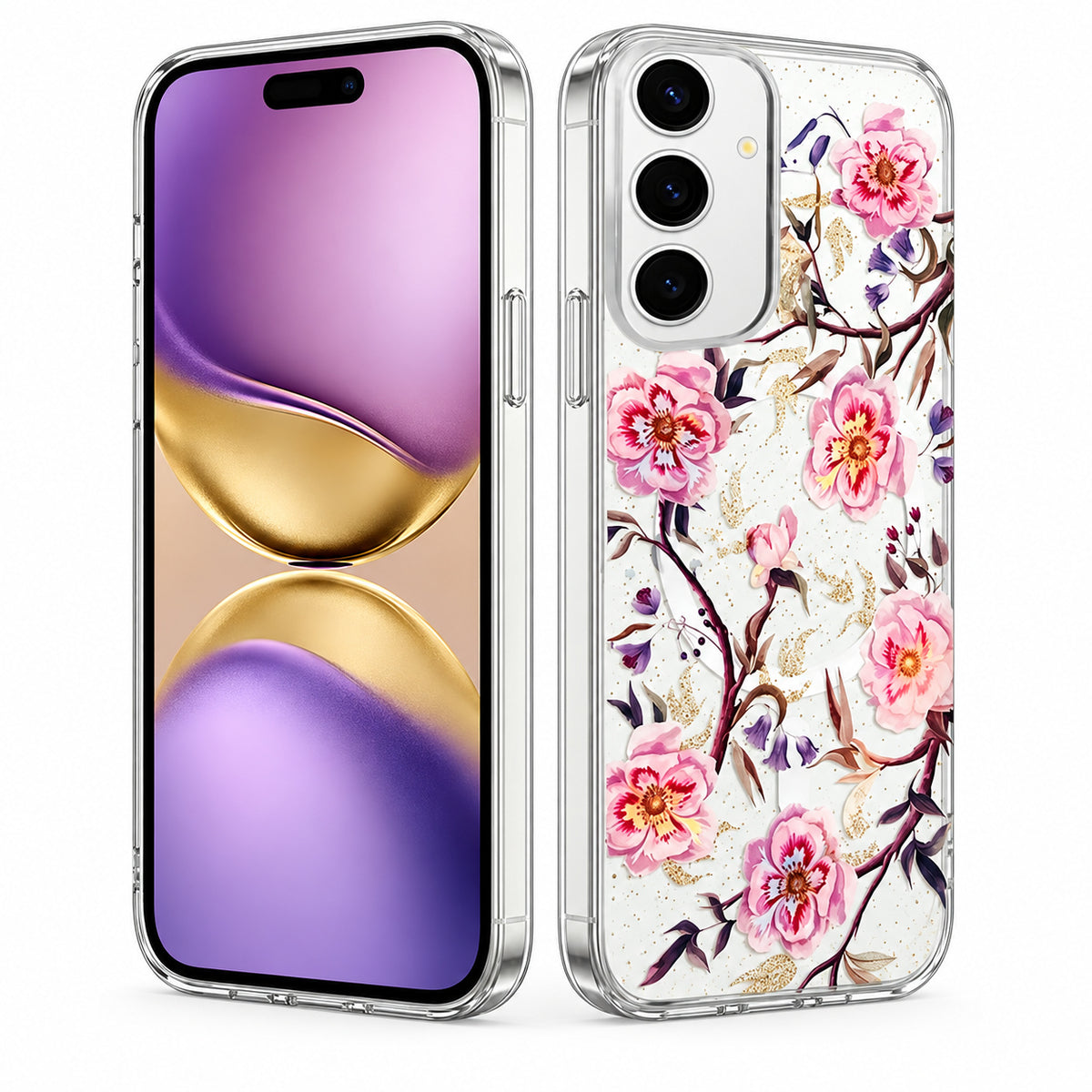 MagSafe Floral Phone Case for Samsung Galaxy S25 FE - Rose Garden