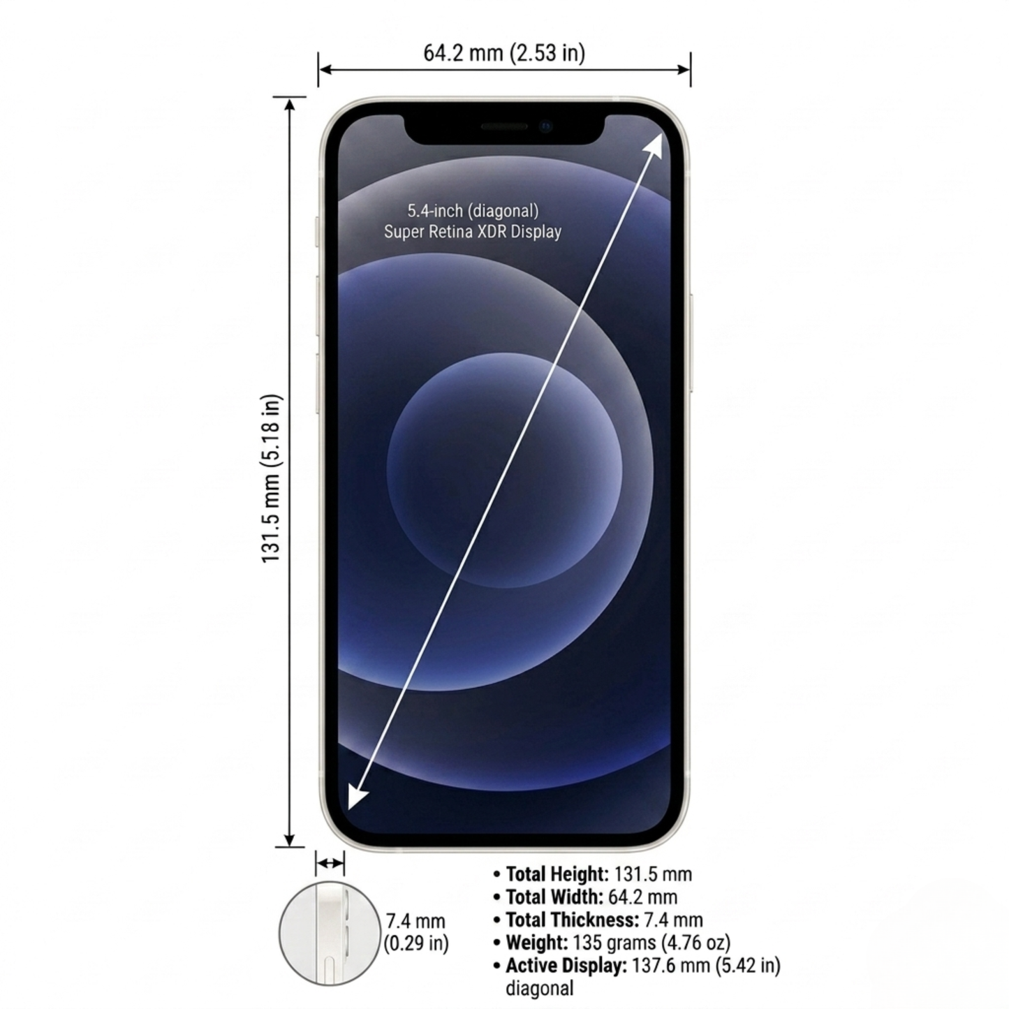 Apple iPhone 12 Mini (Certified Pre-Owned) | All Colors | 64GB, 128GB, 256GB