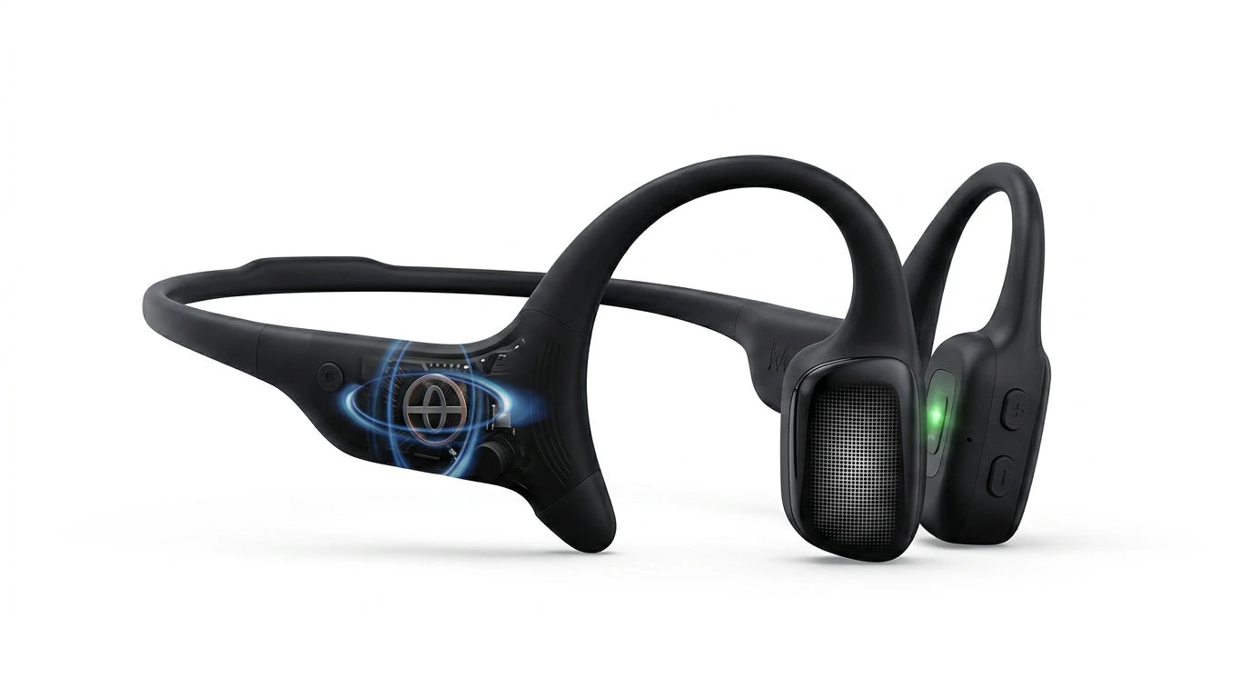 future tech gadgets Canada. smart tech store Canada. Mojawa HaptiFit Terra Head Wearable Sport System. Gallery image 10. Lines name one specific SKU—never substitute a generic lookalike from the category. After review passes, each render should still read as a fresh studio viewpoint of that same physical unit.