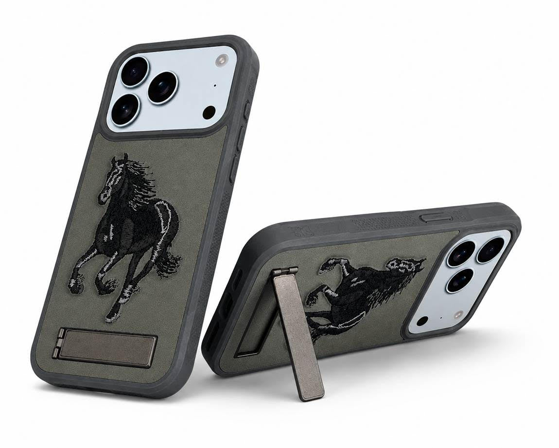 Premium Grey iPhone 18 Pro Max Cover, Designer Phone Case, Wireless Charging Compatible Case