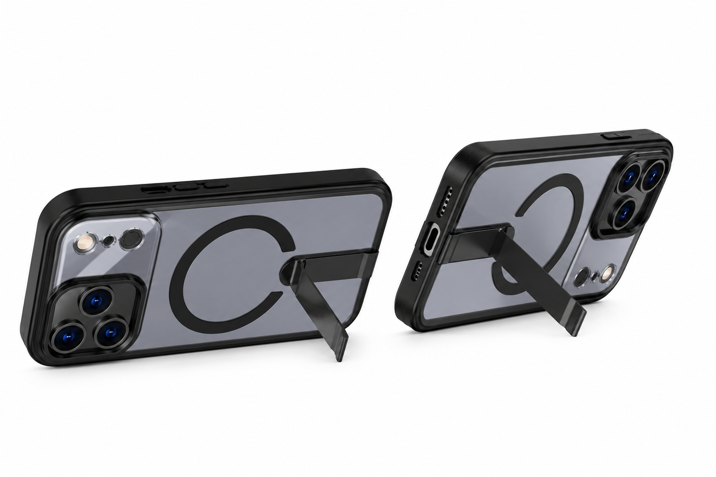 Slim Shockproof MagSafe iPhone 17 Pro Max Case with Kickstand and Camera Protection