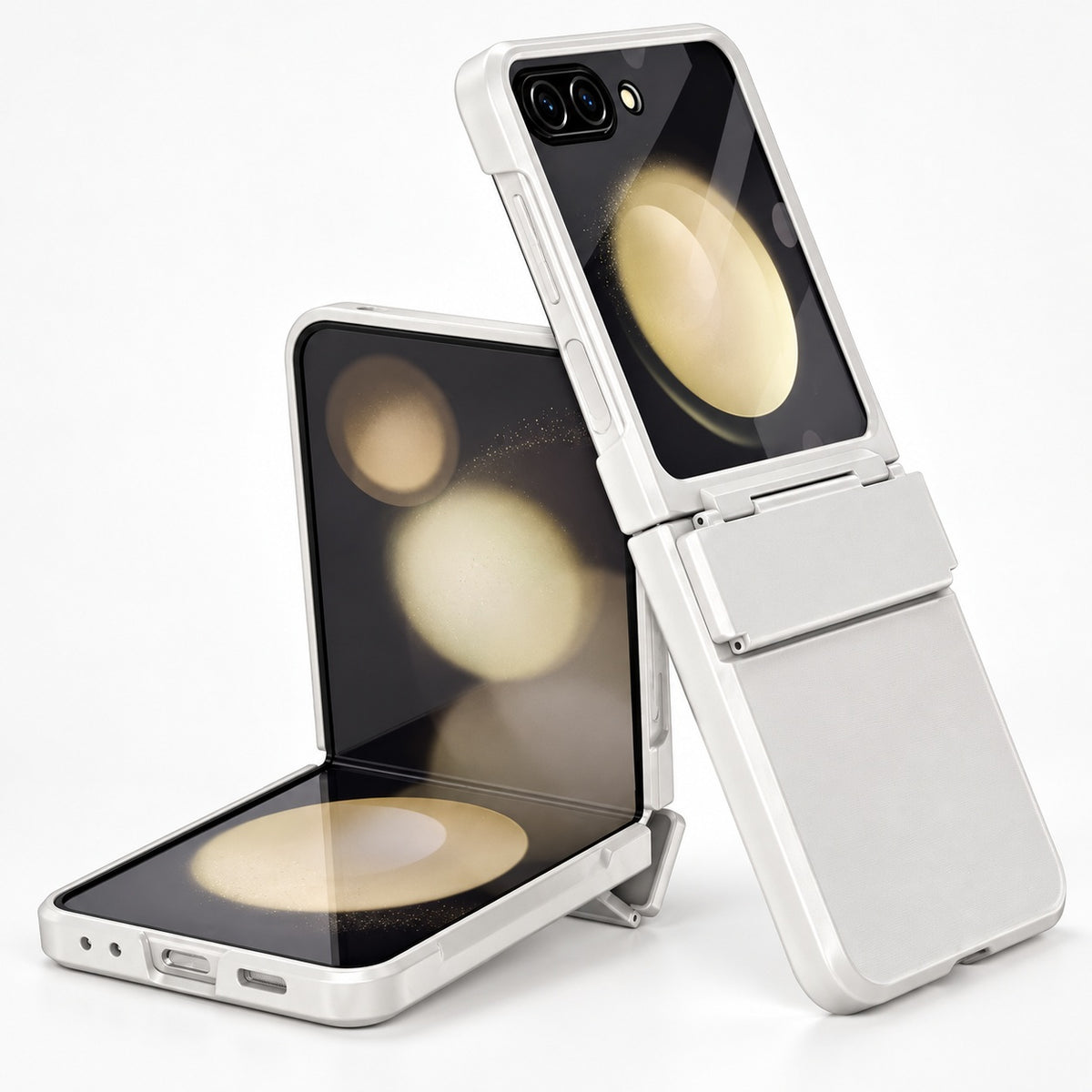Flat Hinged Case for Samsung Galaxy Z Flip 6 - White