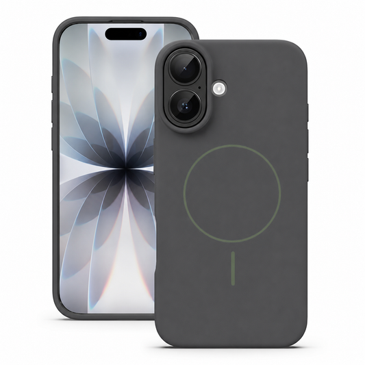 MagSafe Vibrant Silicone Case for Apple iPhone 17 – Grey