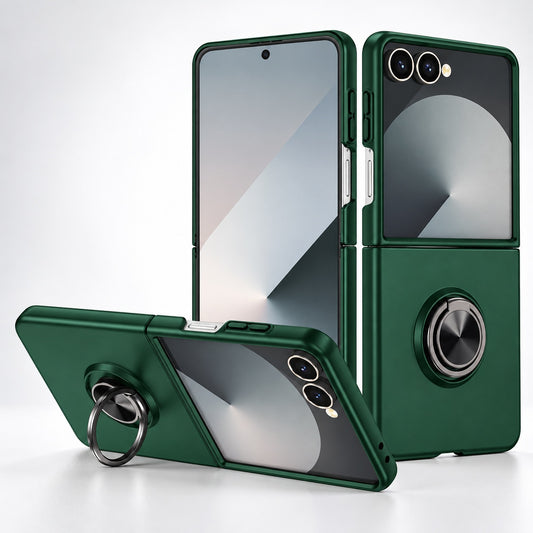 Swirl Invisible Ring Case for Samsung Galaxy Z Flip 7 - Midnight Green