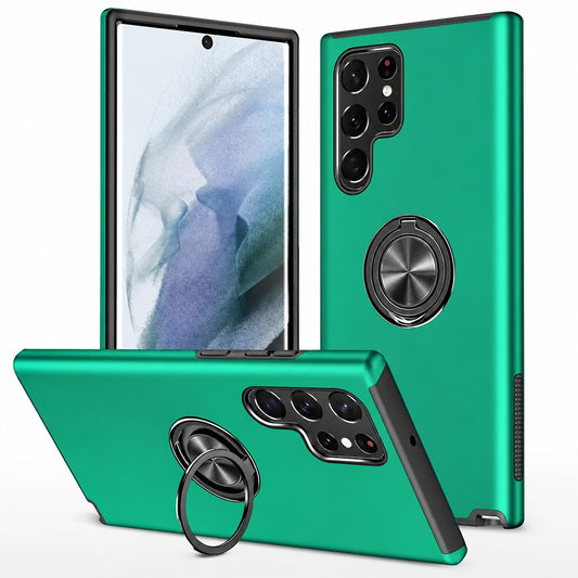 Swirl Invisible Ring Case for Samsung Galaxy S25 Ultra - Midnight Green