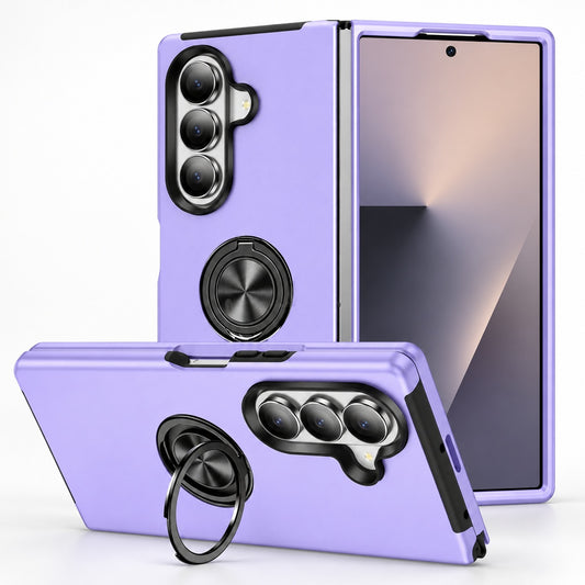 Swirl Invisible Ring Case for Samsung Galaxy Z Fold 7 - Light Purple
