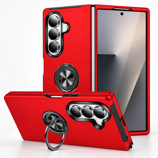 Swirl Invisible Ring Case for Samsung Galaxy Z Fold 7 - Red