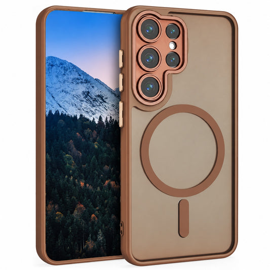Matt Rubberized Magsafe Case for Samsung Galaxy S25 Ultra - Desert
