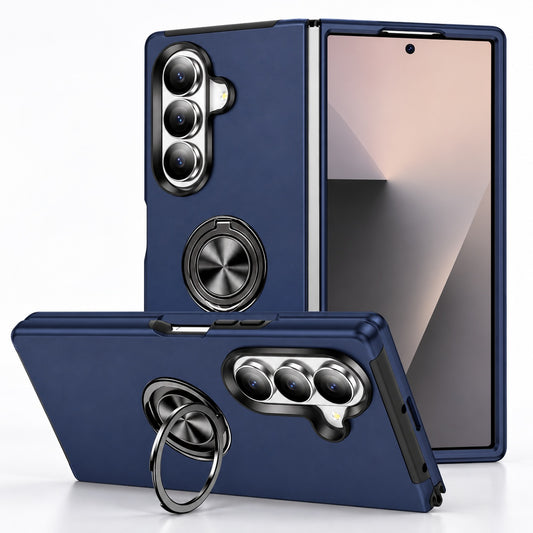 Swirl Invisible Ring Case for Samsung Galaxy Z Fold 7 - Navy