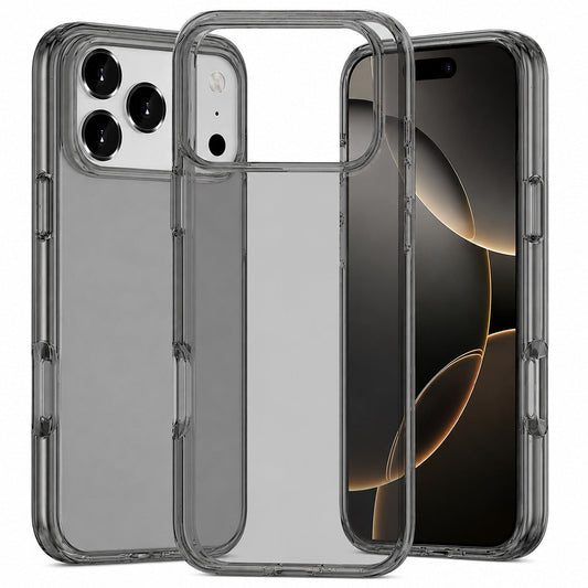 Smoke Transparent Armor Case for Apple iPhone 17 Pro Max Clear Phone Case Shockproof Protective Cover