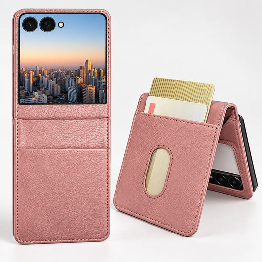 Photo ID Wallet for Samsung Galaxy Z Flip 7 - Rose Gold