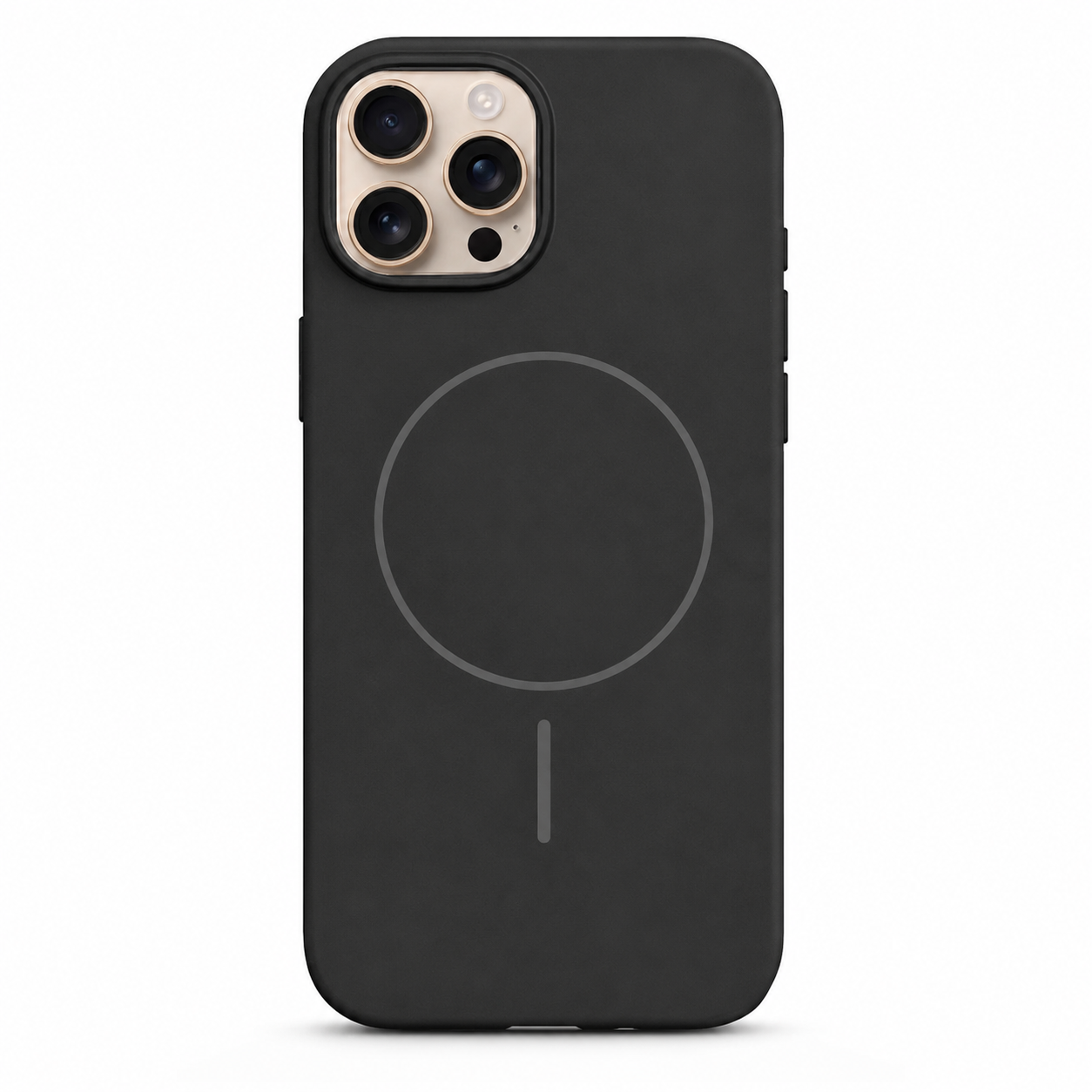 Black MagSafe Vibrant Silicone case for Apple iPhone 12 / 12 Pro