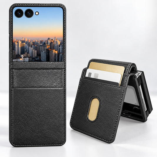 Photo ID Wallet for Samsung Galaxy Z Flip 7 - Black